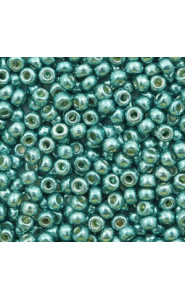 Miyuki rocailles Perlen 8/0 - Duracoat galvanized sea foam green 8-4217
